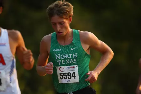 ARLINGTON, TEXAS, SEPTEMBER 11: Mean Green Cross Country ay Lynn Creek Park at Joe Pool Lake on September 11, 2021, in Arlington, Texas. Photo: Rick Yeatts