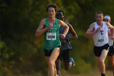ARLINGTON, TEXAS, SEPTEMBER 11: Mean Green Cross Country ay Lynn Creek Park at Joe Pool Lake on September 11, 2021, in Arlington, Texas. Photo: Rick Yeatts