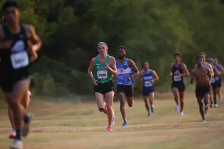 ARLINGTON, TEXAS, SEPTEMBER 11: Mean Green Cross Country ay Lynn Creek Park at Joe Pool Lake on September 11, 2021, in Arlington, Texas. Photo: Rick Yeatts