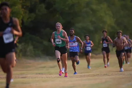 ARLINGTON, TEXAS, SEPTEMBER 11: Mean Green Cross Country ay Lynn Creek Park at Joe Pool Lake on September 11, 2021, in Arlington, Texas. Photo: Rick Yeatts