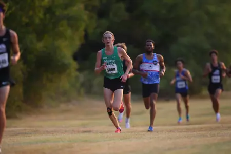 ARLINGTON, TEXAS, SEPTEMBER 11: Mean Green Cross Country ay Lynn Creek Park at Joe Pool Lake on September 11, 2021, in Arlington, Texas. Photo: Rick Yeatts