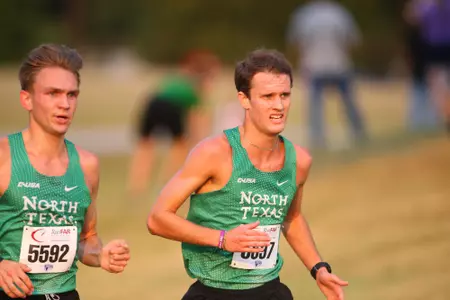 ARLINGTON, TEXAS, SEPTEMBER 11: Mean Green Cross Country ay Lynn Creek Park at Joe Pool Lake on September 11, 2021, in Arlington, Texas. Photo: Rick Yeatts