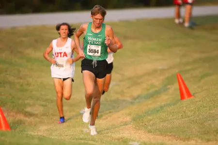 ARLINGTON, TEXAS, SEPTEMBER 11: Mean Green Cross Country ay Lynn Creek Park at Joe Pool Lake on September 11, 2021, in Arlington, Texas. Photo: Rick Yeatts