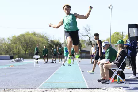 DENTON,TEXAS, APRI 9: Mean Green Track & Field Classic at Mean Green Track & Field and Soccer Complex in Denton on April 10, 2022 in Denton Texas.