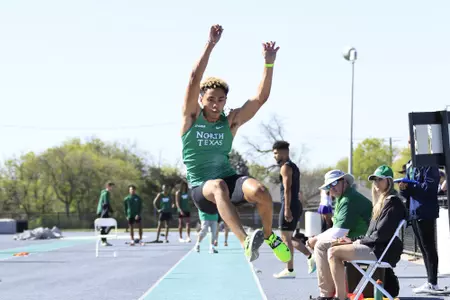 DENTON,TEXAS, APRI 9: Mean Green Track & Field Classic at Mean Green Track & Field and Soccer Complex in Denton on April 10, 2022 in Denton Texas.