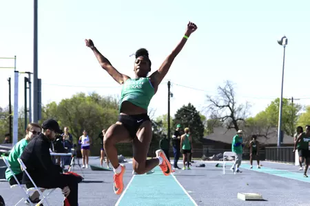 DENTON,TEXAS, APRI 9: Mean Green Track & Field Classic at Mean Green Track & Field and Soccer Complex in Denton on April 10, 2022 in Denton Texas.