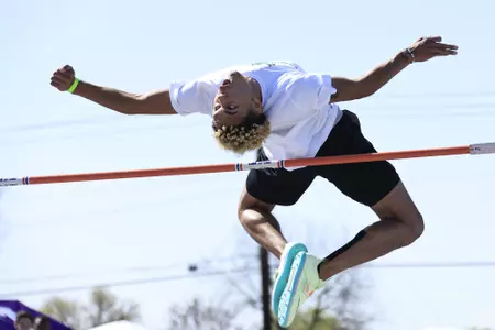 DENTON,TEXAS, APRI 9: Mean Green Track & Field Classic at Mean Green Track & Field and Soccer Complex in Denton on April 10, 2022 in Denton Texas.