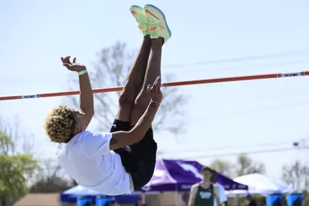 DENTON,TEXAS, APRI 9: Mean Green Track & Field Classic at Mean Green Track & Field and Soccer Complex in Denton on April 10, 2022 in Denton Texas.