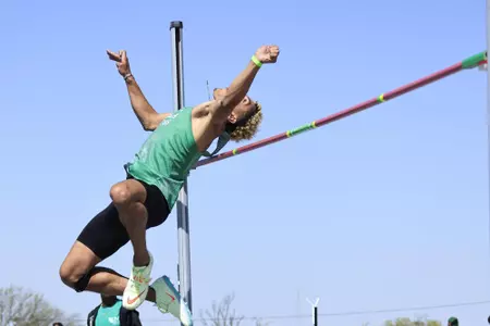 DENTON,TEXAS, APRI 9: Mean Green Track & Field Classic at Mean Green Track & Field and Soccer Complex in Denton on April 10, 2022 in Denton Texas.