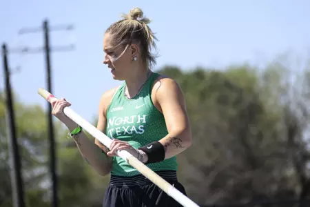 DENTON,TEXAS, APRI 9:  Mean Green Track & Field Classic at Mean Green Track & Field and Soccer Complex in Denton on April 10, 2022 in Denton Texas.