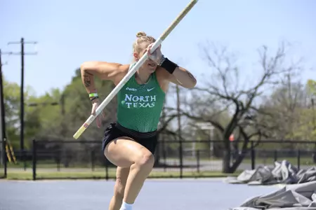 DENTON,TEXAS, APRI 9:  Mean Green Track & Field Classic at Mean Green Track & Field and Soccer Complex in Denton on April 10, 2022 in Denton Texas.