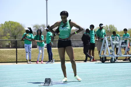 DENTON,TEXAS, APRI 9:  Mean Green Track & Field Classic at Mean Green Track & Field and Soccer Complex in Denton on April 10, 2022 in Denton Texas.