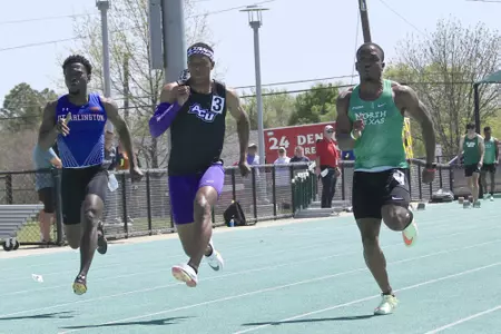 DENTON,TEXAS, APRI 9: Mean Green Track & Field Classic at Mean Green Track & Field and Soccer Complex in Denton on April 10, 2022 in Denton Texas.