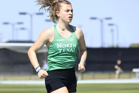 DENTON,TEXAS, APRI 9: Mean Green Track & Field Classic at Mean Green Track & Field and Soccer Complex in Denton on April 10, 2022 in Denton Texas.