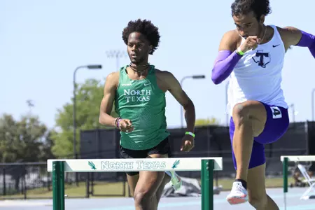 DENTON,TEXAS, APRI 9:  Mean Green Track & Field Classic at Mean Green Track & Field and Soccer Complex in Denton on April 10, 2022 in Denton Texas.
