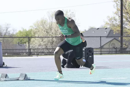 DENTON,TEXAS, APRI 9: Mean Green Track & Field Classic at Mean Green Track & Field and Soccer Complex in Denton on April 10, 2022 in Denton Texas.