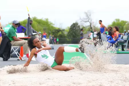 DENTON, TX - APRIL 6:  University of North Texas Track & Field at North Texas Mean Green Athlete Field in Denton on April 6, 2019 in Denton, Texas