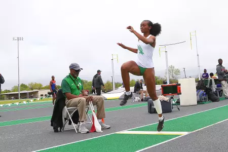 DENTON, TX - APRIL 6:  University of North Texas Track & Field at North Texas Mean Green Athlete Field in Denton on April 6, 2019 in Denton, Texas