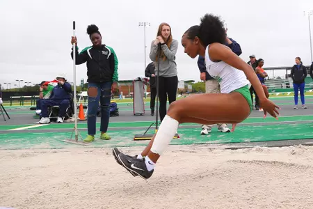 DENTON, TX - APRIL 6:  University of North Texas Track & Field at North Texas Mean Green Athlete Field in Denton on April 6, 2019 in Denton, Texas