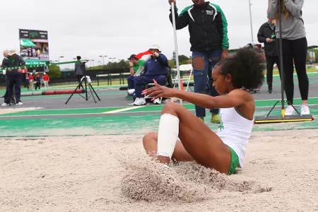 DENTON, TX - APRIL 6:  University of North Texas Track & Field at North Texas Mean Green Athlete Field in Denton on April 6, 2019 in Denton, Texas