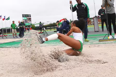 DENTON, TX - APRIL 6:  University of North Texas Track & Field at North Texas Mean Green Athlete Field in Denton on April 6, 2019 in Denton, Texas