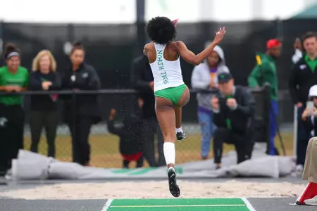 DENTON, TX - APRIL 6:  University of North Texas Track & Field at North Texas Mean Green Athlete Field in Denton on April 6, 2019 in Denton, Texas