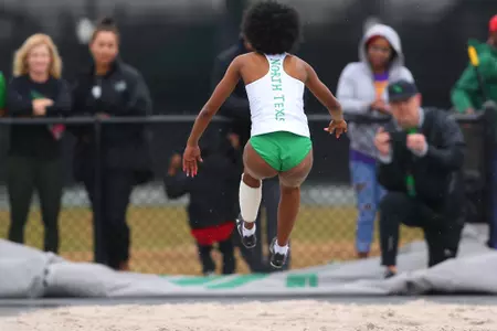 DENTON, TX - APRIL 6:  University of North Texas Track & Field at North Texas Mean Green Athlete Field in Denton on April 6, 2019 in Denton, Texas