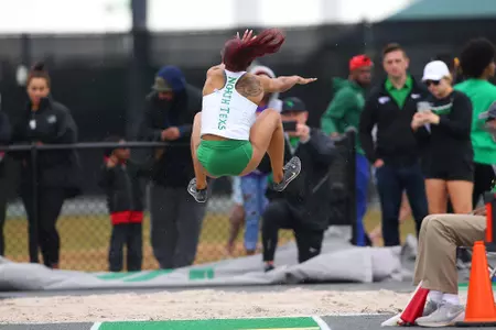 DENTON, TX - APRIL 6: University of North Texas Track & Field at North Texas Mean Green Athlete Field in Denton on April 6, 2019 in Denton, Texas
