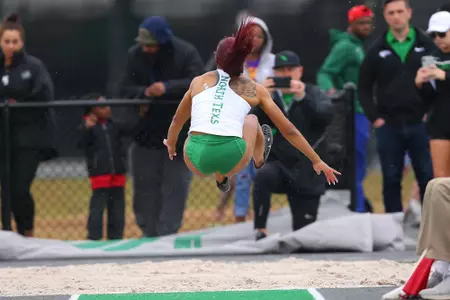 DENTON, TX - APRIL 6: University of North Texas Track & Field at North Texas Mean Green Athlete Field in Denton on April 6, 2019 in Denton, Texas
