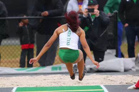 DENTON, TX - APRIL 6: University of North Texas Track & Field at North Texas Mean Green Athlete Field in Denton on April 6, 2019 in Denton, Texas