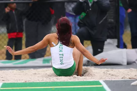 DENTON, TX - APRIL 6: University of North Texas Track & Field at North Texas Mean Green Athlete Field in Denton on April 6, 2019 in Denton, Texas