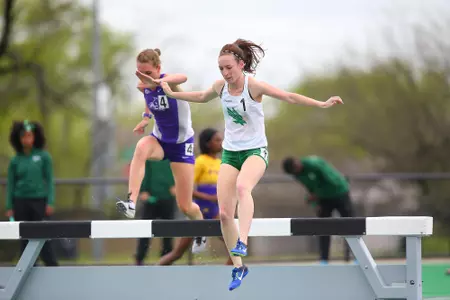 DENTON, TX - APRIL 6:  University of North Texas Track & Field at North Texas Mean Green Athlete Field in Denton on April 6, 2019 in Denton, Texas