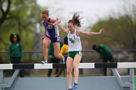 DENTON, TX - APRIL 6:  University of North Texas Track & Field at North Texas Mean Green Athlete Field in Denton on April 6, 2019 in Denton, Texas