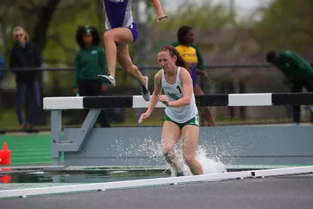 DENTON, TX - APRIL 6:  University of North Texas Track & Field at North Texas Mean Green Athlete Field in Denton on April 6, 2019 in Denton, Texas