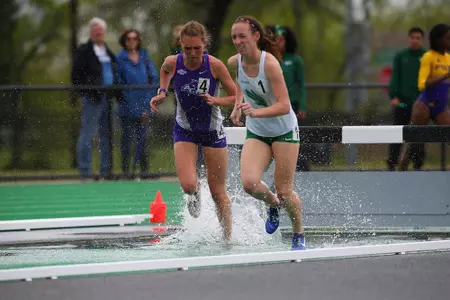 DENTON, TX - APRIL 6:  University of North Texas Track & Field at North Texas Mean Green Athlete Field in Denton on April 6, 2019 in Denton, Texas