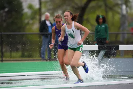 DENTON, TX - APRIL 6:  University of North Texas Track & Field at North Texas Mean Green Athlete Field in Denton on April 6, 2019 in Denton, Texas