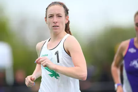 DENTON, TX - APRIL 6:  University of North Texas Track & Field at North Texas Mean Green Athlete Field in Denton on April 6, 2019 in Denton, Texas