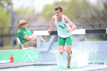 DENTON, TX - APRIL 6:  University of North Texas Track & Field at North Texas Mean Green Athlete Field in Denton on April 6, 2019 in Denton, Texas