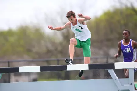 DENTON, TX - APRIL 6:  University of North Texas Track & Field at North Texas Mean Green Athlete Field in Denton on April 6, 2019 in Denton, Texas