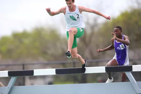 DENTON, TX - APRIL 6:  University of North Texas Track & Field at North Texas Mean Green Athlete Field in Denton on April 6, 2019 in Denton, Texas