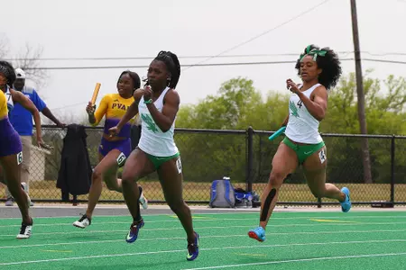 DENTON, TX - APRIL 6:  University of North Texas Track & Field at North Texas Mean Green Athlete Field in Denton on April 6, 2019 in Denton, Texas