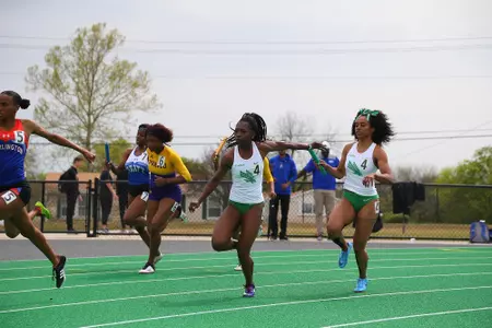 DENTON, TX - APRIL 6:  University of North Texas Track & Field at North Texas Mean Green Athlete Field in Denton on April 6, 2019 in Denton, Texas