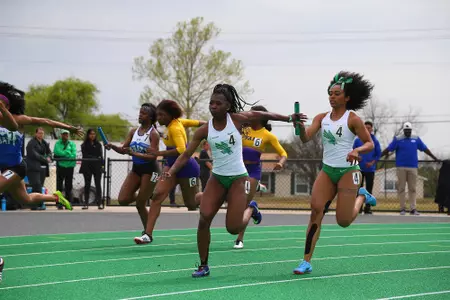 DENTON, TX - APRIL 6:  University of North Texas Track & Field at North Texas Mean Green Athlete Field in Denton on April 6, 2019 in Denton, Texas