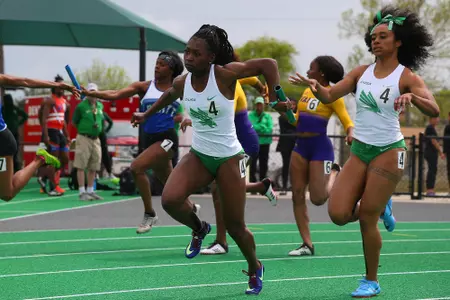 DENTON, TX - APRIL 6:  University of North Texas Track & Field at North Texas Mean Green Athlete Field in Denton on April 6, 2019 in Denton, Texas
