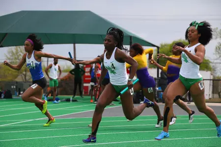 DENTON, TX - APRIL 6:  University of North Texas Track & Field at North Texas Mean Green Athlete Field in Denton on April 6, 2019 in Denton, Texas