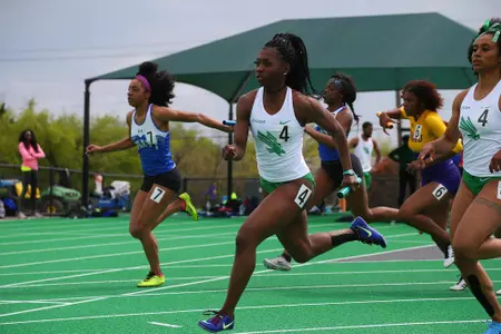 DENTON, TX - APRIL 6:  University of North Texas Track & Field at North Texas Mean Green Athlete Field in Denton on April 6, 2019 in Denton, Texas