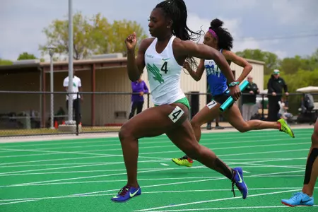 DENTON, TX - APRIL 6:  University of North Texas Track & Field at North Texas Mean Green Athlete Field in Denton on April 6, 2019 in Denton, Texas