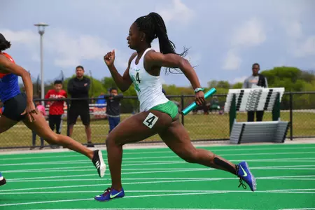 DENTON, TX - APRIL 6:  University of North Texas Track & Field at North Texas Mean Green Athlete Field in Denton on April 6, 2019 in Denton, Texas