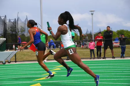 DENTON, TX - APRIL 6:  University of North Texas Track & Field at North Texas Mean Green Athlete Field in Denton on April 6, 2019 in Denton, Texas