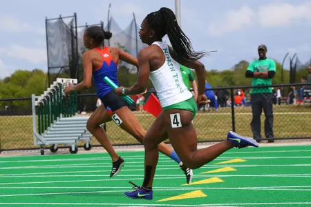 DENTON, TX - APRIL 6:  University of North Texas Track & Field at North Texas Mean Green Athlete Field in Denton on April 6, 2019 in Denton, Texas